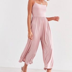 Silence + Noise Belinda Ribbed Wide Leg Jumpsuit